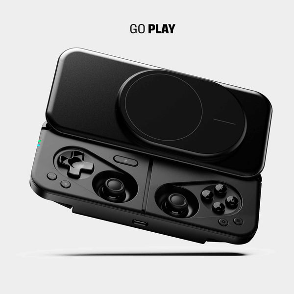 Phone above the magnetic controller mount