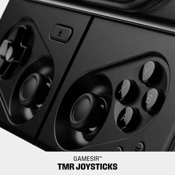 Full-size mobile controller buttons and sticks